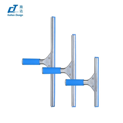 CT施达 不锈钢玻璃刮 配蓝色软胶条